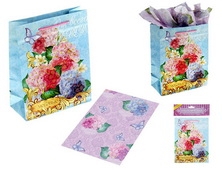 Набор для упаковки подаркаВосхитительные цветы, 18 х23 см 865749 ароматиз.