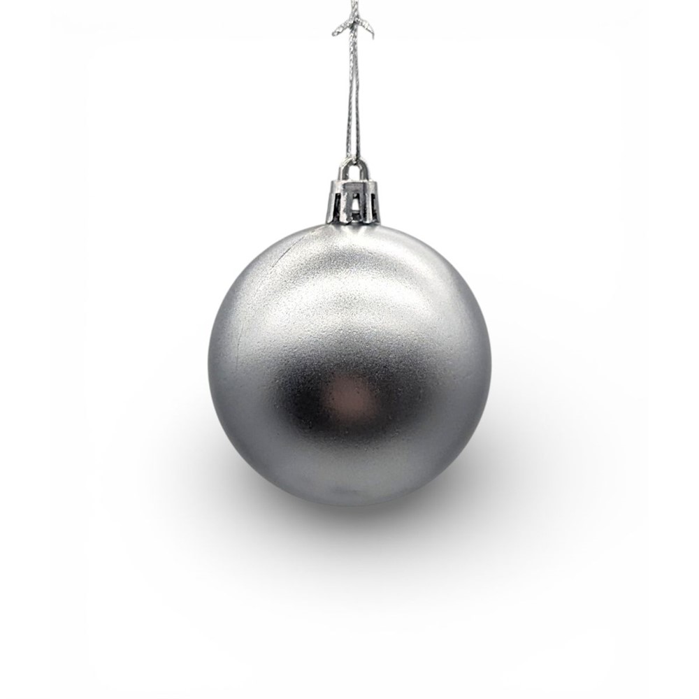 Украшение подвесное 6см *6шт 78780 Ассорти фиолетовое, зеленое, серебряное