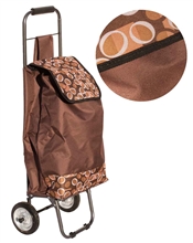 Хозяйственная сумка-тележка 1500 ( МЕТАЛ.колеса)  цвет №3 коричневый