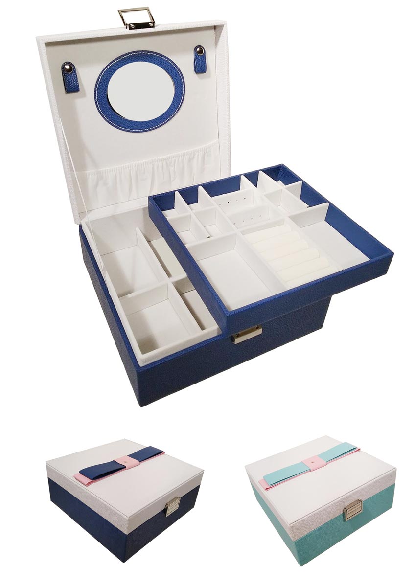 Шкатулка для бижутерии CX7867  *микс  22,5х22,5х9,5см