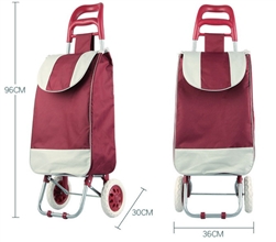 Хозяйственная сумка-тележка 403-XY  цвет №4 бордовый
