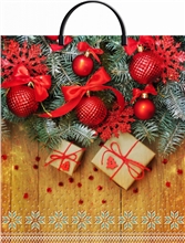 Мешок с пластиковыми ручками Шарики на деревянном 44х40см, 100мкм  н00168606