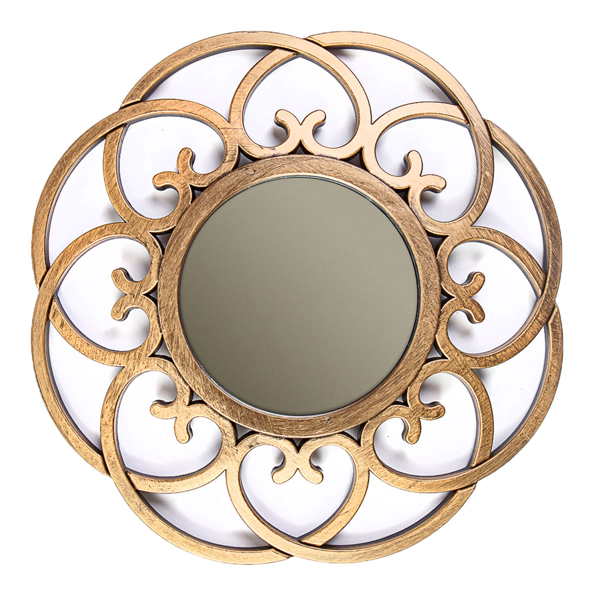 Зеркало 080-1 ( 24см рама х 10,5см зеркало ) золото