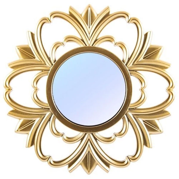 Зеркало 060-1 ( 24см рама х 10,5см зеркало ) золото