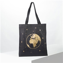 Сумка-шоппер Космос 35х40см черная 5233304