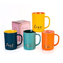 Кружка MUG-339  400мл 11х8,30х8,30см(Mix)