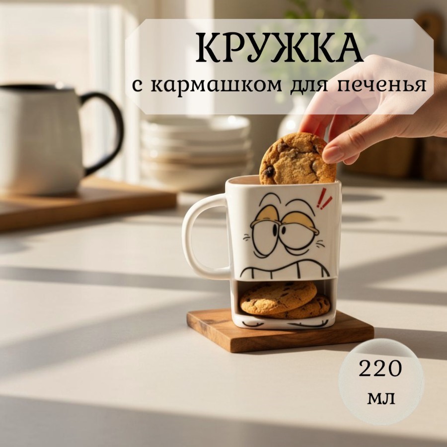 Кружка MUG-345  220мл 9,8х7,5х7,5см(Mix)