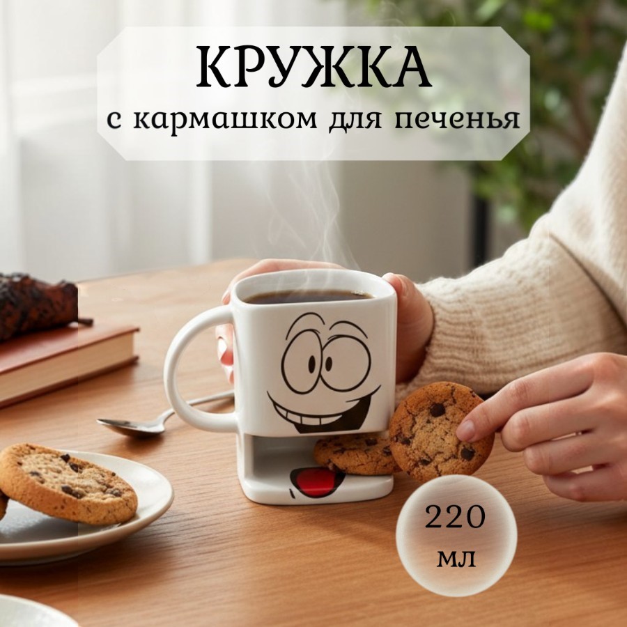 Кружка MUG-345  220мл 9,8х7,5х7,5см(Mix)