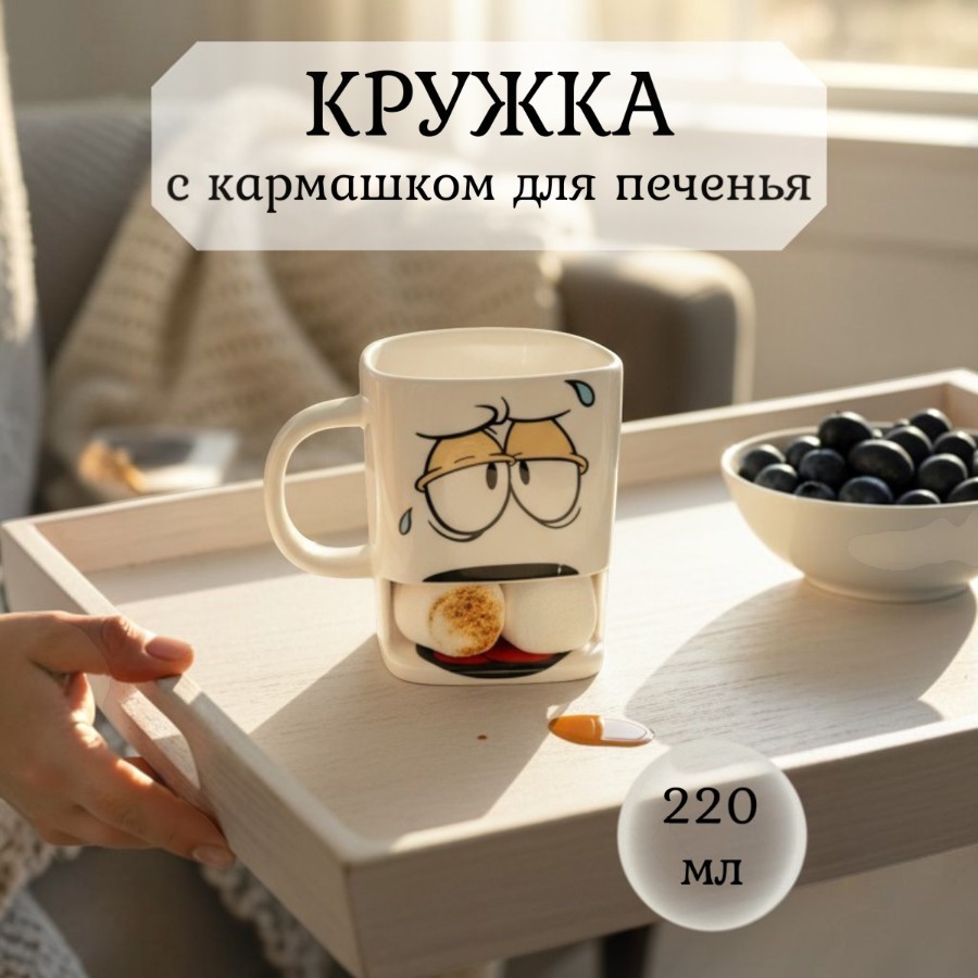 Кружка MUG-345  220мл 9,8х7,5х7,5см(Mix)