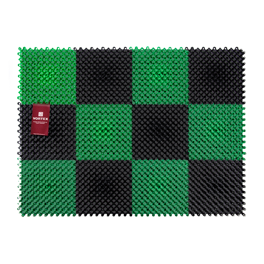 Коврик ТРАВКА 42х56см, черно-зеленый VORTEX 23001