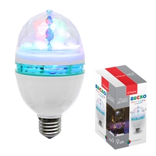 VEGAS   Лампа Диско, 3 разноцветных LED лампы, цоколь Е27, 220v, 55099    50-30