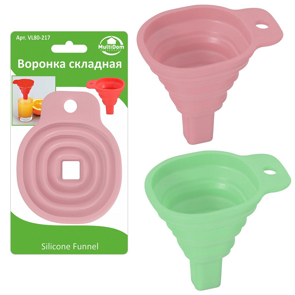 Воронка складная силиконовая VL80-217 (Mix)