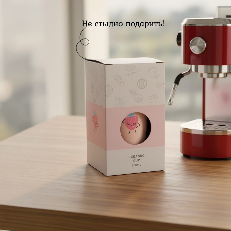 Кружка MUG-400 380мл 7,5 х 13 см(Mix)