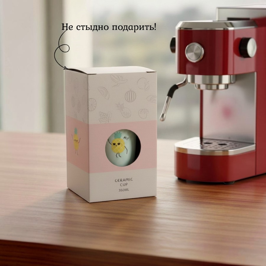 Кружка MUG-400 380мл 7,5 х 13 см(Mix)