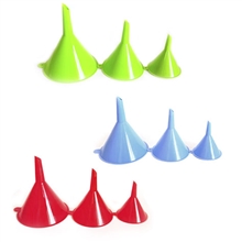 Воронка (набор 3шт.) 446-SY-063 12,5-10-7,5см(Mix)