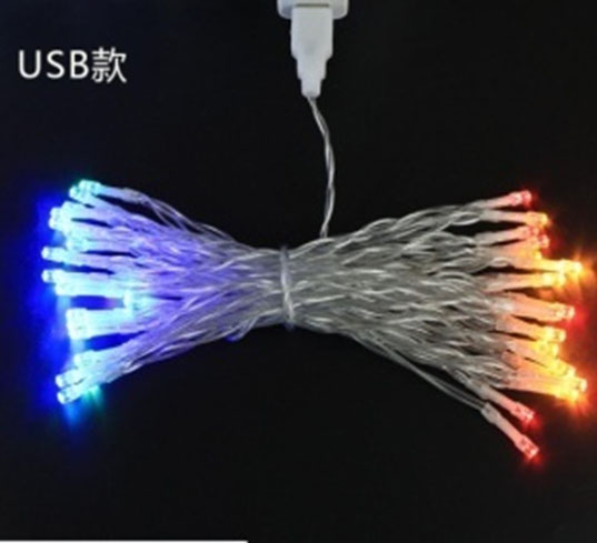 Гирлянда USB светодиодная BX-11, 80л LED разноцветный, 10 м