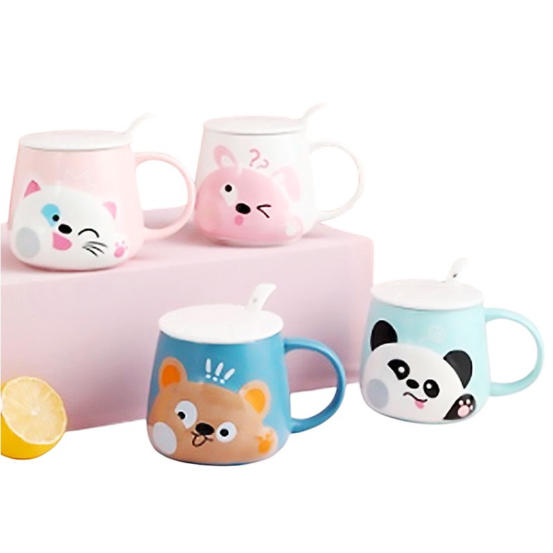 Набор чайный SET-87 (400мл 7,8х9,3см кружка, ложка, крышка)