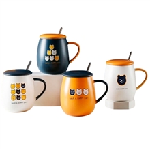 Набор чайный SET-100 (400мл 9,5х7,8см кружка, ложка, крышка)