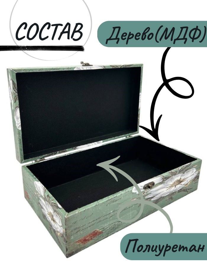 Сувенир шкатулка DH149-3-2 29х15х8см