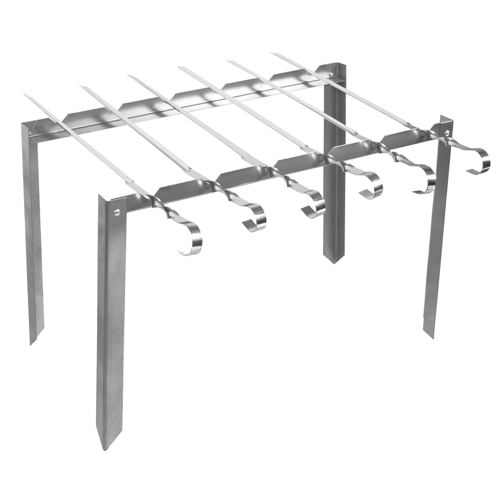 Мангал каркасный Таганок 420х40х250 мм сборный + 6 шампуров, в чехле 61234  BOYSCOUT