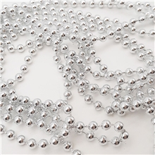 Елочное украшение «Бусы» BUS5-2,7M 5мм х 2,7м Цвет№3 Серебро