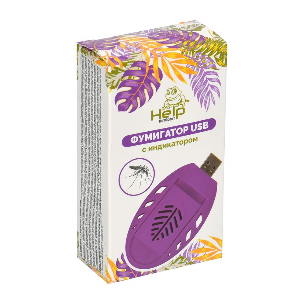 HELP Фумигатор USB для пластин, с индикатором, 80554