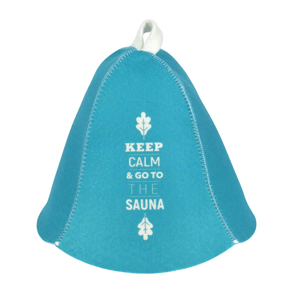 Шапка для бани и сауны Keep calm Банные штучки, войлок, 41494