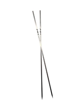 Шпажка для шашлыка стальная (набор 2шт.) 0,5х40см TW1303D, сталь AISI 304 ( 5MM*1.8MM*40CM)