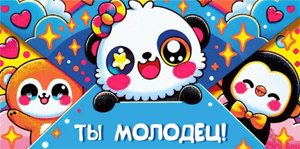 Конверт для денег 410 Ты молодец! 7.0000662