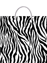 Мешок с пластиковыми ручками Зебра 35х36см, 85 мкм н00292246