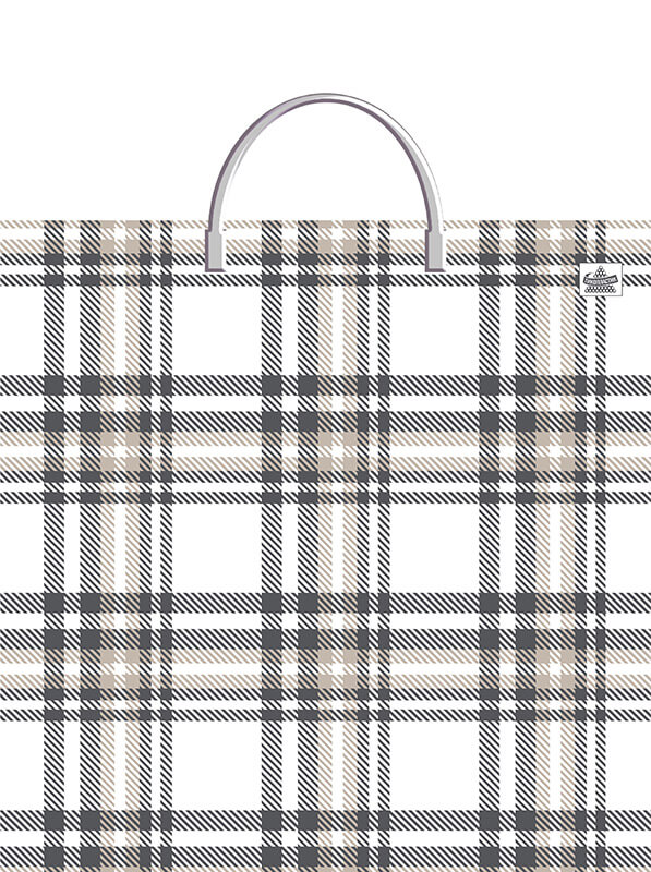 Мешок с пластиковыми ручками Неизменная классика  36х37см, 100мкм н00277641