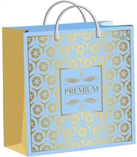 Мешок с пластиковыми ручками Премиальный презент 30х30см, 140мкм н00242776