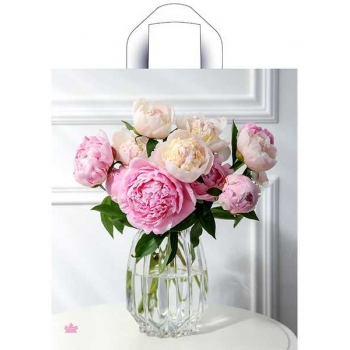 Мешок с ручками Роскошные пионы 40х36см, 37мкм н00292561