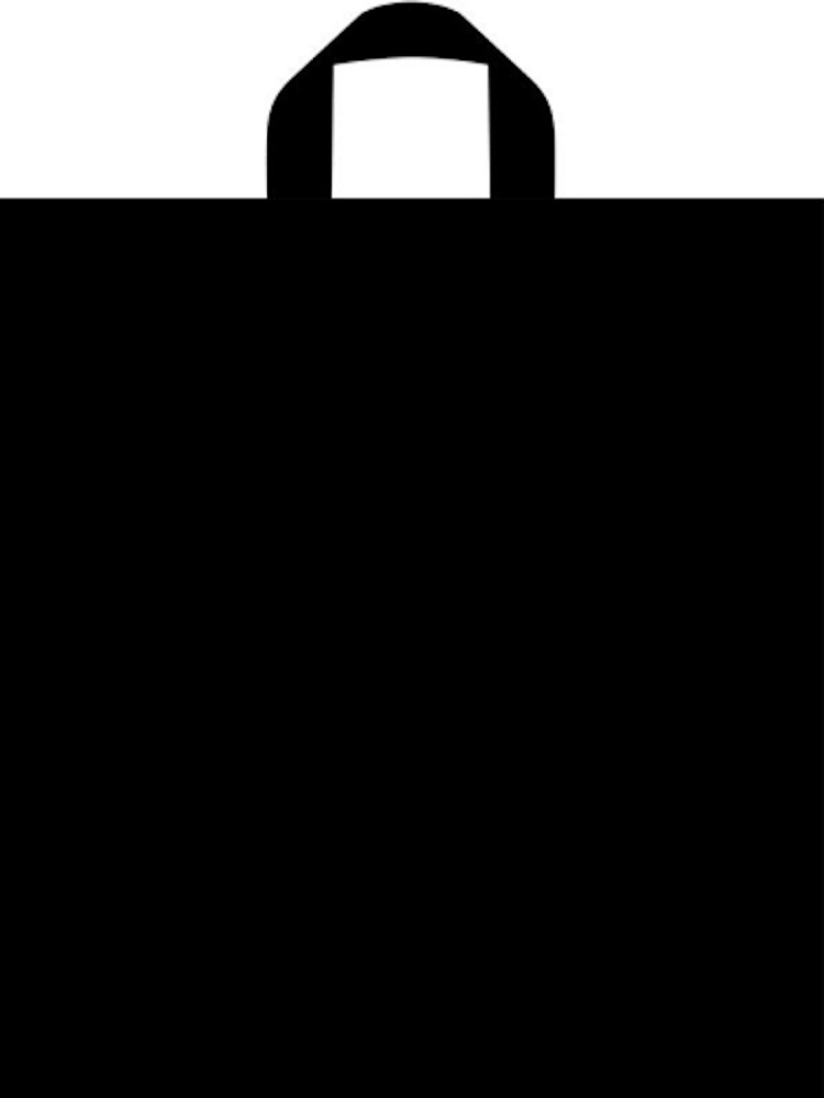 Мешок с ручками Черный квадрат 44х40см, 50мкм  н00280507