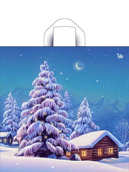 Мешок с ручками Ночь перед Рождеством 42х44см, 70мкм н00288101
