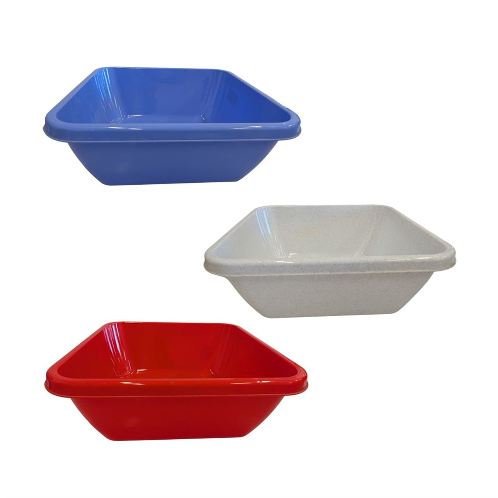 Таз квадратный  M2578  12л ( 36х36х13.5см ) Mix без скидки