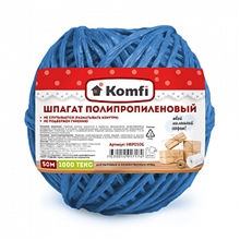 Шпагат полипропиленовый, 50м, 1000 текс, синий, Komfi-60 HRP050B
