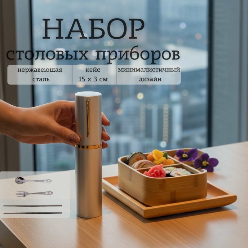 Набор для пикника BL-P006 (ДЛЯ ВБ Серебристый)